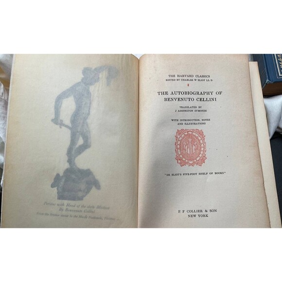 Lot Of 3 Harvard Classics Hardback Books - Promessi Sposi/Autobiography/Essays - Picture 4 of 5